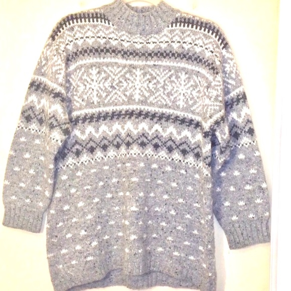 Middlebrook Park Ribbed Mock Turtleneck Sweater Size Medium